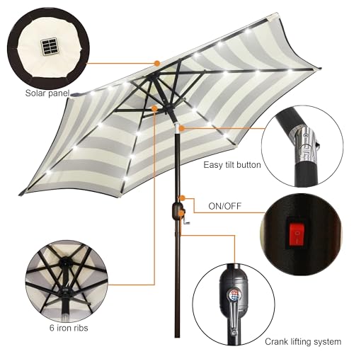 7.5 ft Solar Umbrella