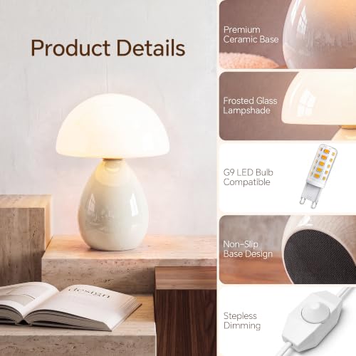 Mushroom Lamp Table Lamp for Bedroom