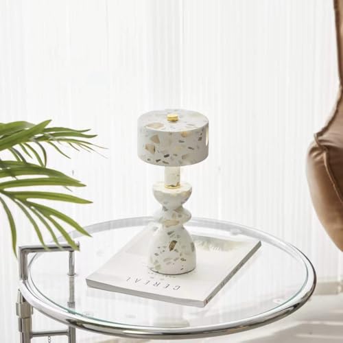 White Marble Touch Lamp