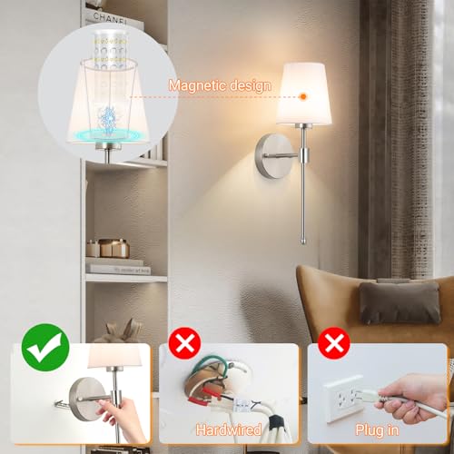 Battery Operated Wall Sconces Set Of 2
