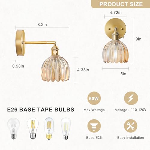 Wall Sconces Set of Two Hardwired