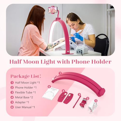 Half Moon Light for Nail Desk