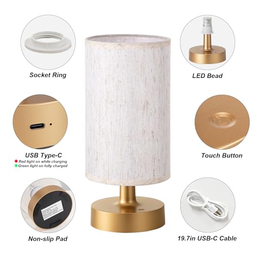 Cordless Table Lamp Rechargeable Small