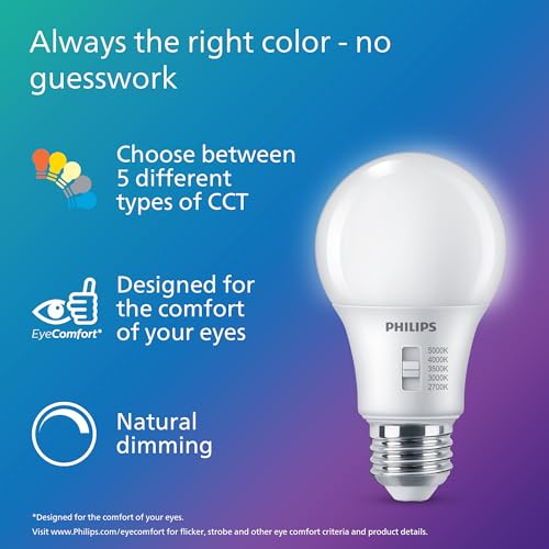 100W A19 4 Pack Selectable White Multi (2 Count)
