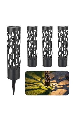 Secure Solar Bollard Pathway Lights (4 Count)