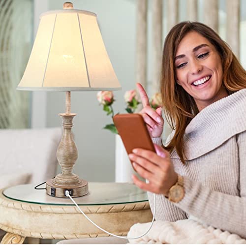 Farmhouse Table Lamp Touch Control 3