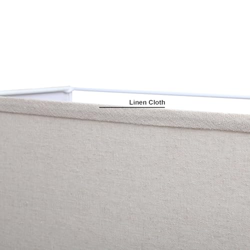 2 Light Linen Lamp Square Fabric Shades