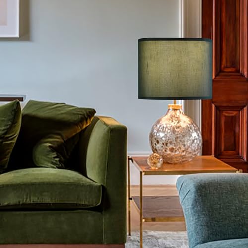 13" Medium Green Lamp Shades for Table Lamp Set of 2 (2 Count)