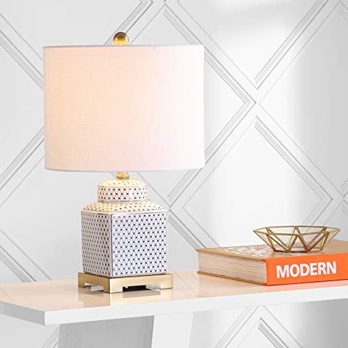 Cleo 21.5" Ceramic Metal Ginger Jar Table Lamp
