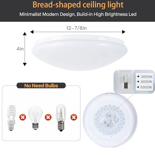 13 inch Flush Mount Ceiling Light (White)