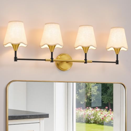 Black Gold Bathroom Vanity Light (Black Gold / 4 LIGHT)
