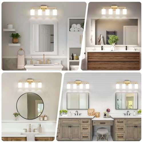 Gold Bathroom Light Fixtures Vanity Lights Over Mirror