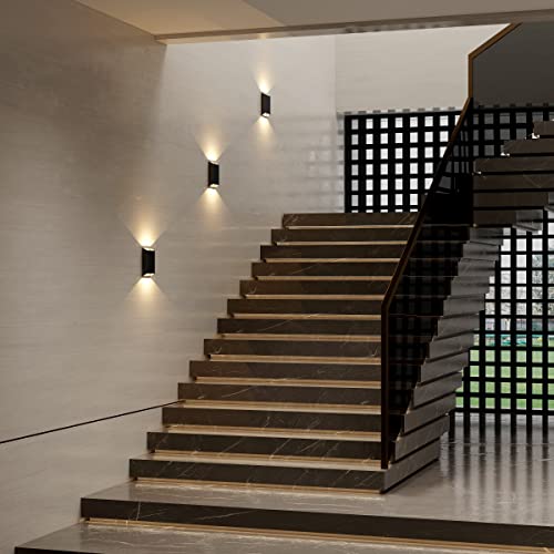 LED Wall Lights Outdoor Wall Sconces Dimmable 15.5W (2 Count)
