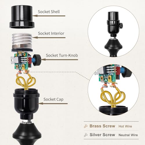 UL Listed Full Range Dimmer Lamp Socket Replacement