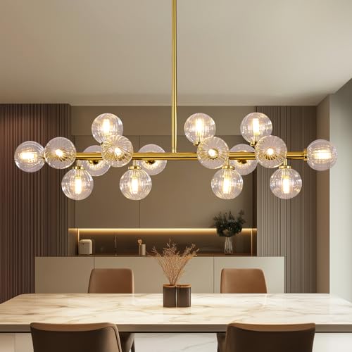 Glass Globe Sputnik Chandelier