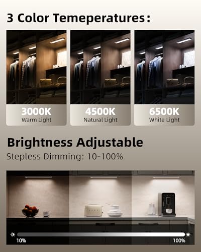 12inch Under Cabinet Lighting with Remote (4 Count)