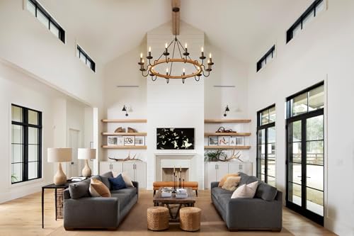 Rustic Wagon Wheel Chandelier