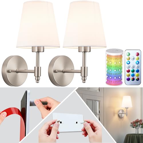Peel and Stick Wall Sconces (2 Count)
