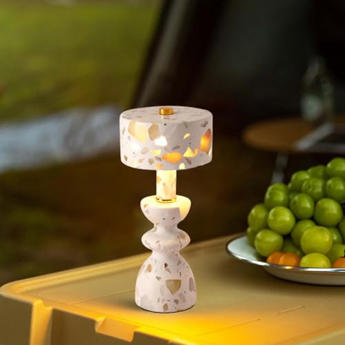 White Marble Touch Lamp