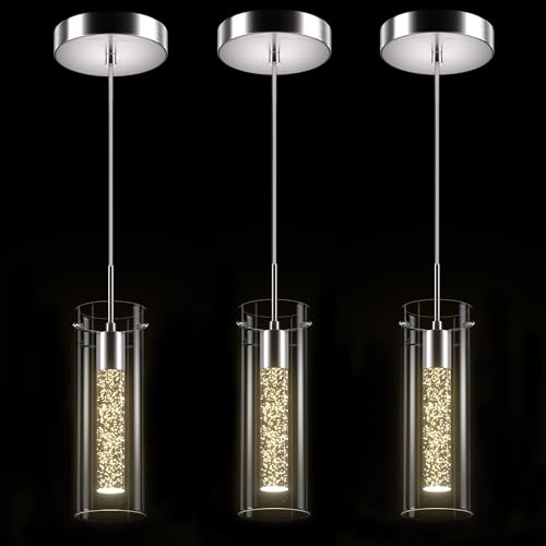 Nickel Pendant Ceiling Light Fixture (3 Count)