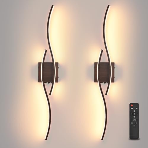 Battery Powered Wall Sconces Set of 2