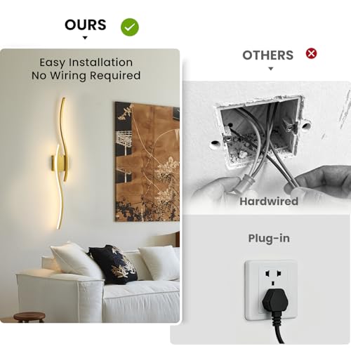 Gold Battery Operated Wall Sconces (2 Count)