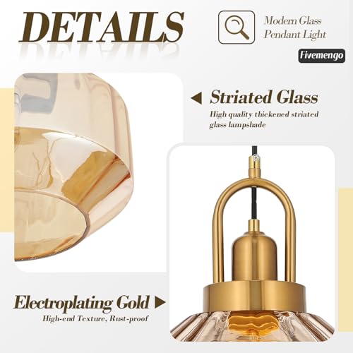 9in Mid Century Modern Pendant Light