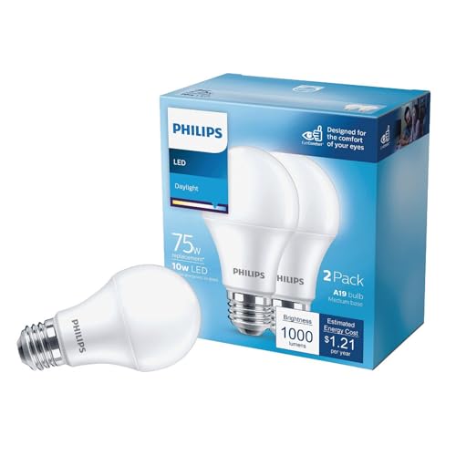 LED Frosted Dimmable A19 Light Bulb (2 Count)