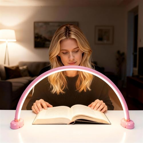 16" Nail Light Half Moon Portable Nail Lamp for Desk No Flicker&Shadow