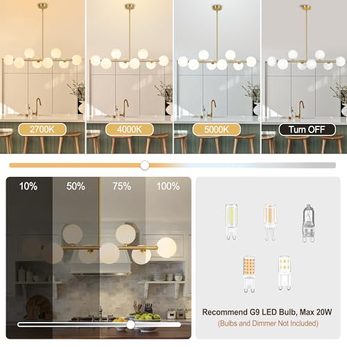 Linear Globe Chandelier