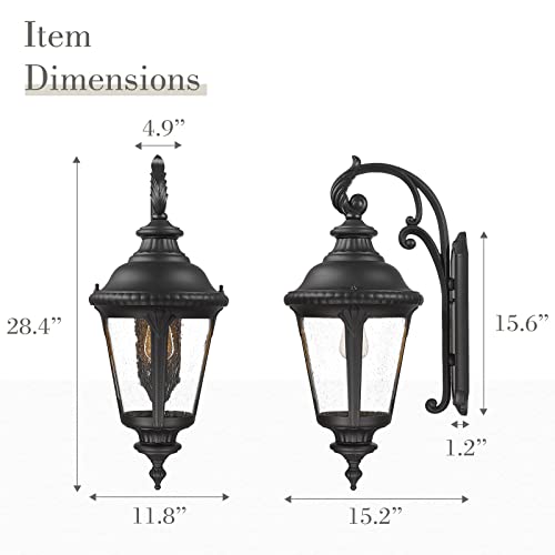 28 Inch Large Outdoor Wall Light Fixture