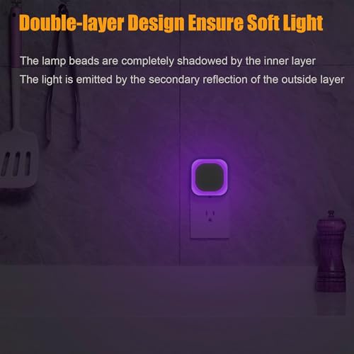 2 Pack Purple Night Light (2 Count)