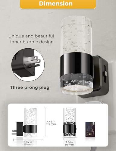 Night Light Dimmable Night Lights Plug into Wall (2 Count)
