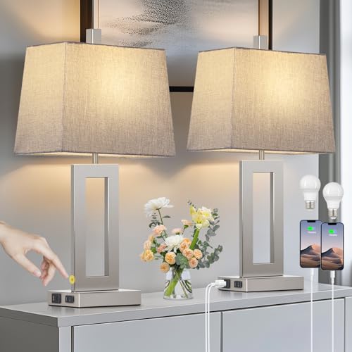 Bedside Table Lamp Set of 2 (2 Count)