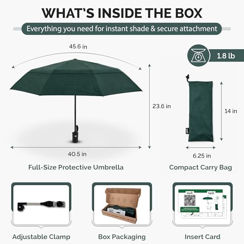 Chair Umbrella with Universal Clamp