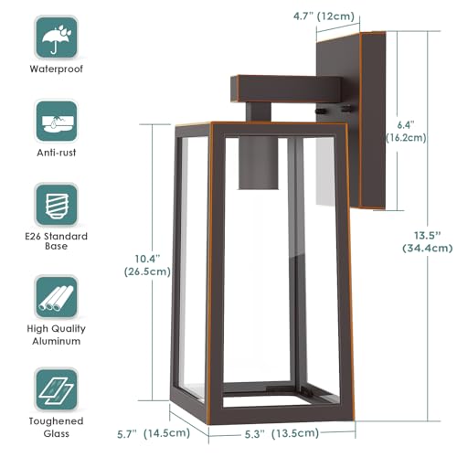Outdoor Wall Light Fixtures (2 Count)
