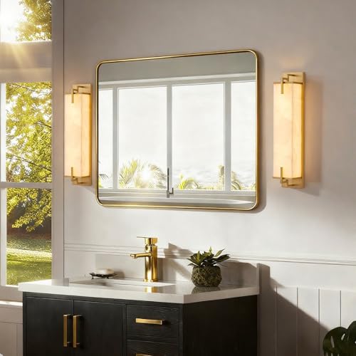 Modern Marble Wall Sconce Natural Alabaster Sconce