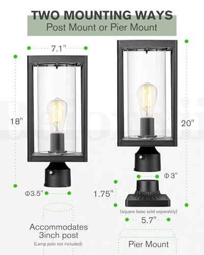Dusk to Dawn Outdoor Post Light