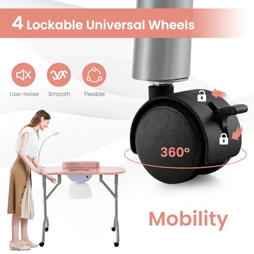 Nail Tech Table Vented Manicure Table w