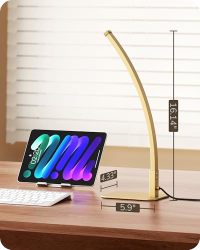 Curved LED Table Lamps for Living Room