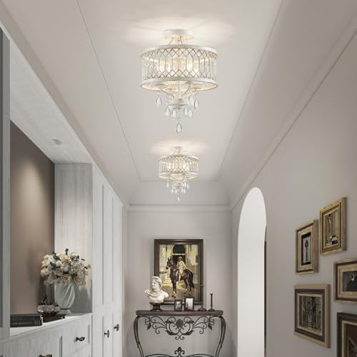 Crystal Ceiling Light Fixture