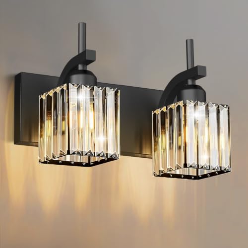Black Vanity Light (Black / 2-Light)
