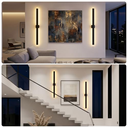2 Pack 57.4 inch Modern LED Outdoor Wall Light
