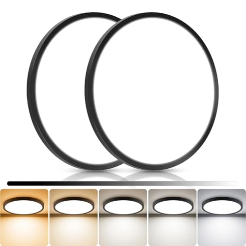 2Pack 13inch LED Flush Mount Ceiling Light (2 Count)