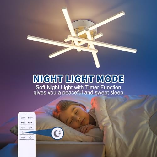 Dimmable LED Ceiling Light with Remote