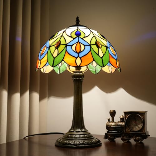 Black Cat Lamp Tiffany Lamp Stained Glass Table Lamp Cute Style Kids Nightstand Warm Bedroom Bed Bedside Living Room End Office Desk Light Gift For Cat Lovers Decor Small Halloween Christmas Lamp Led