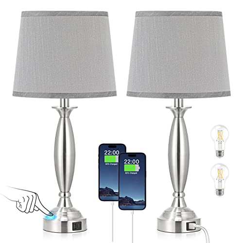 Bedroom Lamps for Nightstand (2 Count)