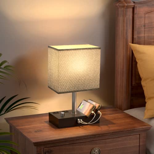Bedside Table Lamp for Bedroom Nightstand