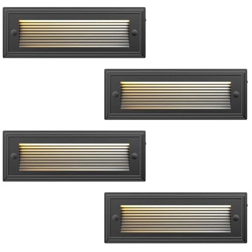 4 Pack 9 Inch Low Voltage Step Lights Outdoor (4 Count)