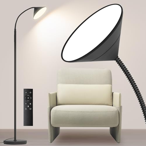 76" LED Floor Lamp (Black-76inch)
